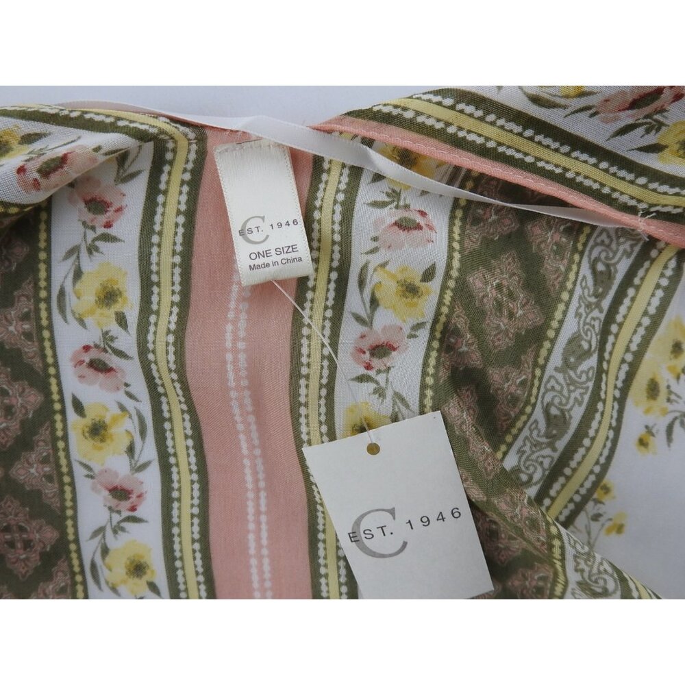 New Est 1946 Kimono Cardigan Skirt Set Boho Floral Duster Maxi Outfit Sz M 3pc - Picture 12 of 14